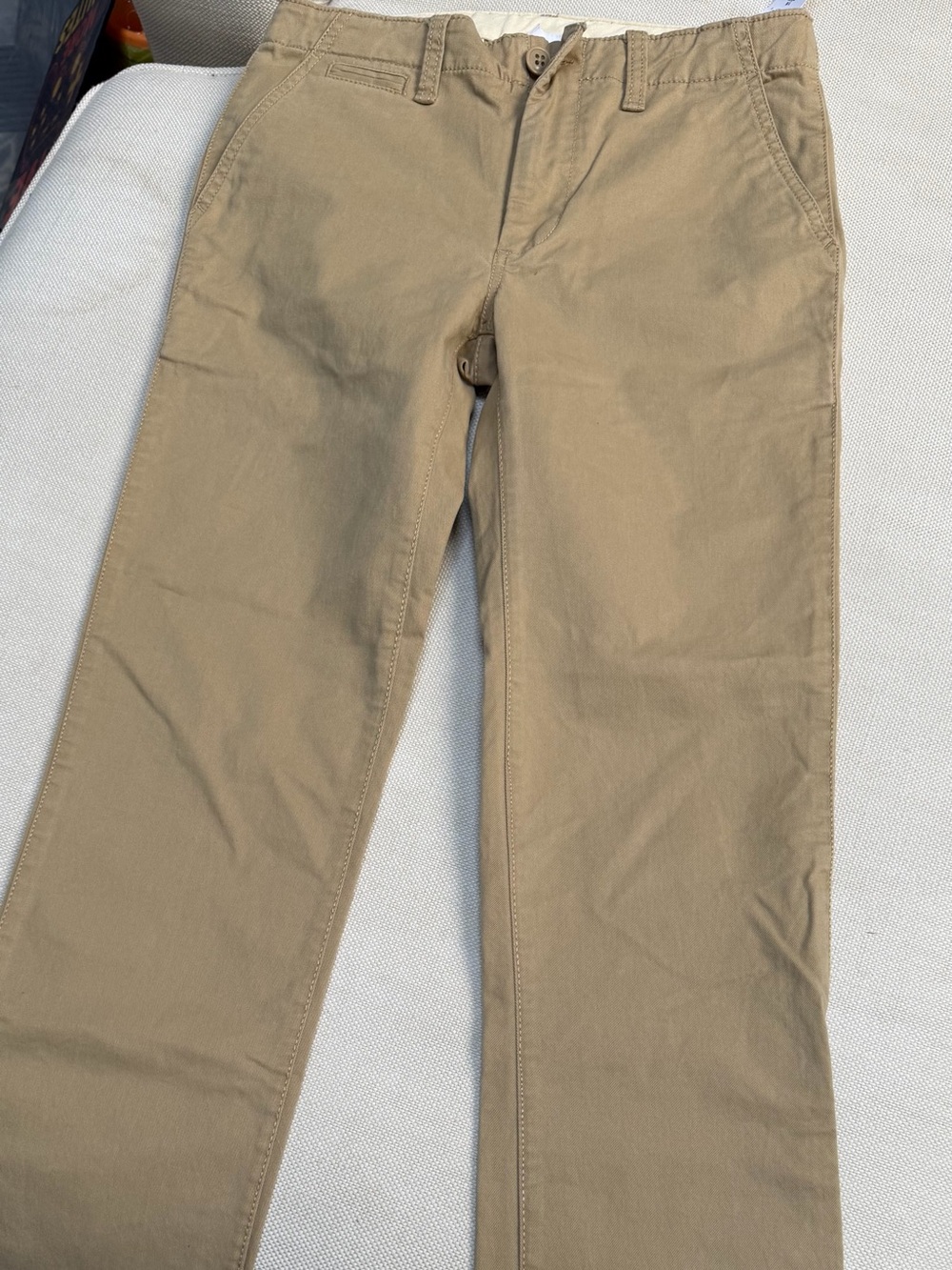 GAP Kids Slim Fit Adjustable Classic Khaki Pants